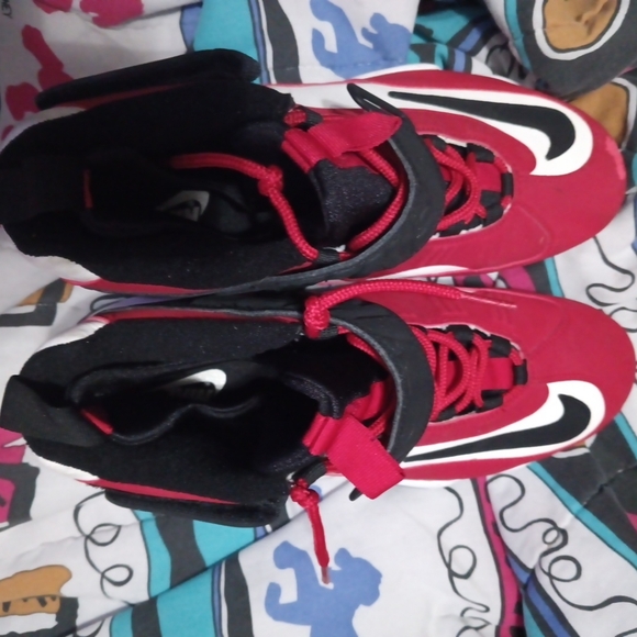 Griffey Air Max Cincinnati Reds sz 10.5 DAMAGED SEE PICS - Picture 2 of 8
